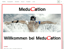 Tablet Screenshot of meducation.ch